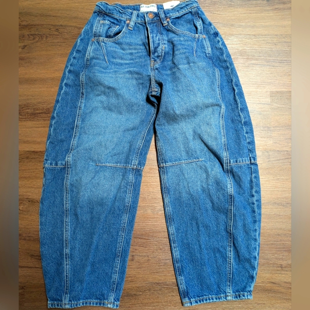Free People Blue Flare & Wide Leg Jeans